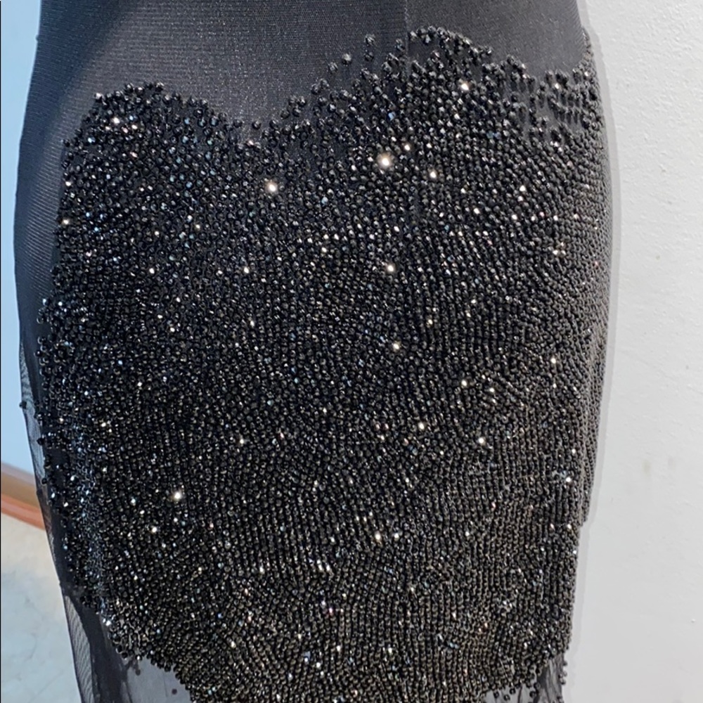 Beaded Sheer Dress - Picture 6 of 14